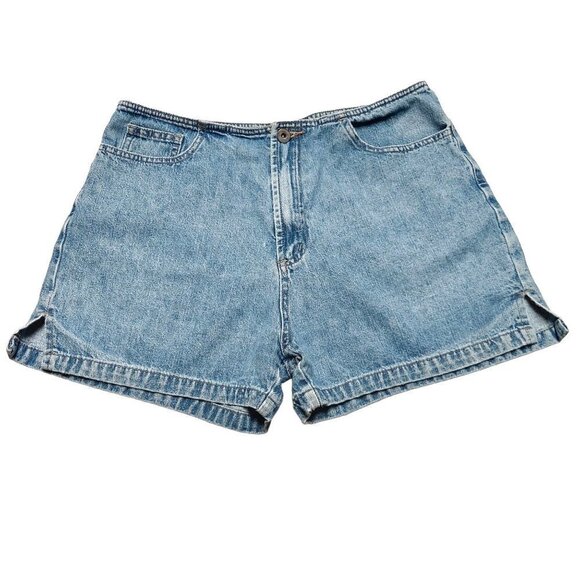 Emergency Exit Vintage Junior's High Rise Denim Jean Mom Shorts - Picture 1 of 7